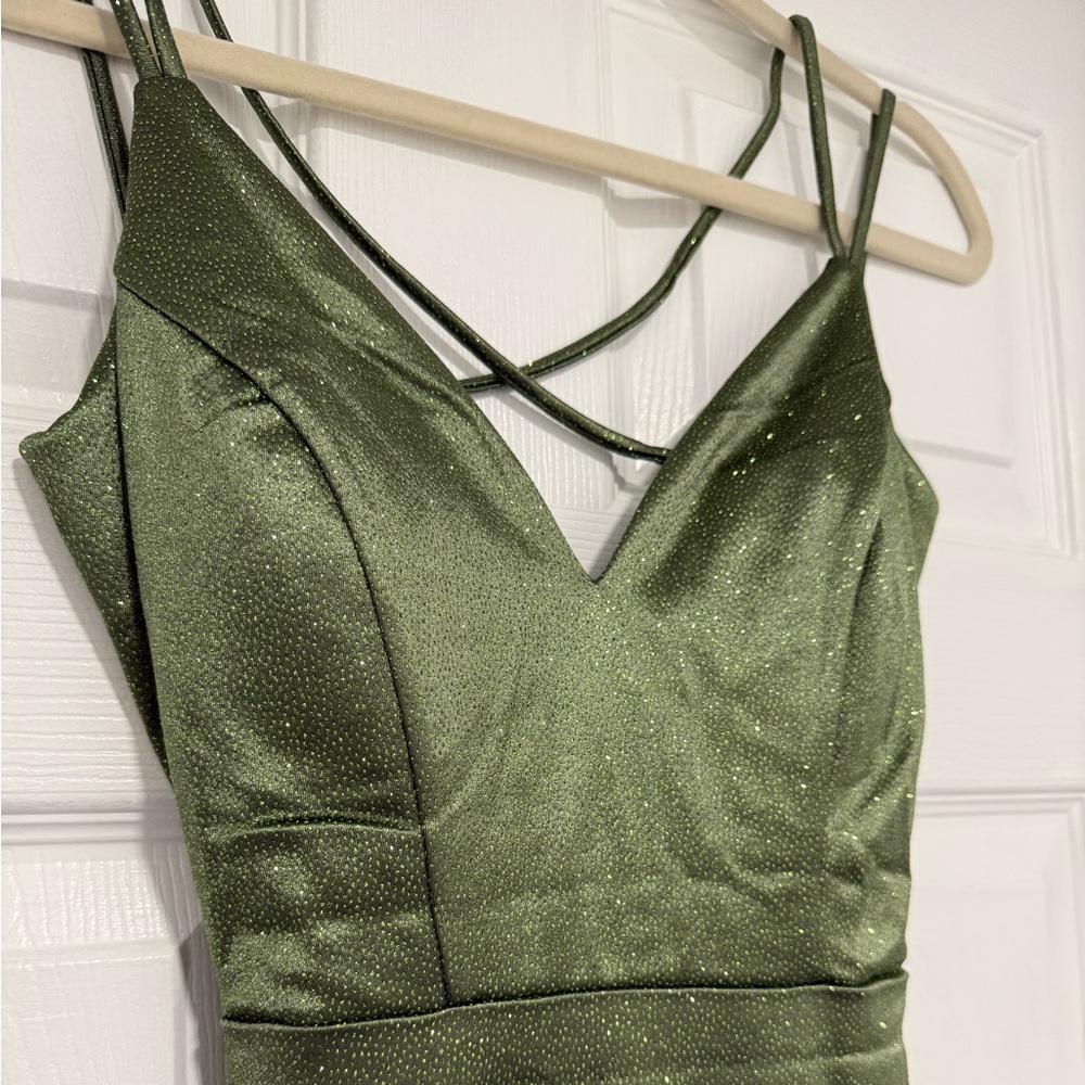 Windsor Sparkling Olive Green Dress